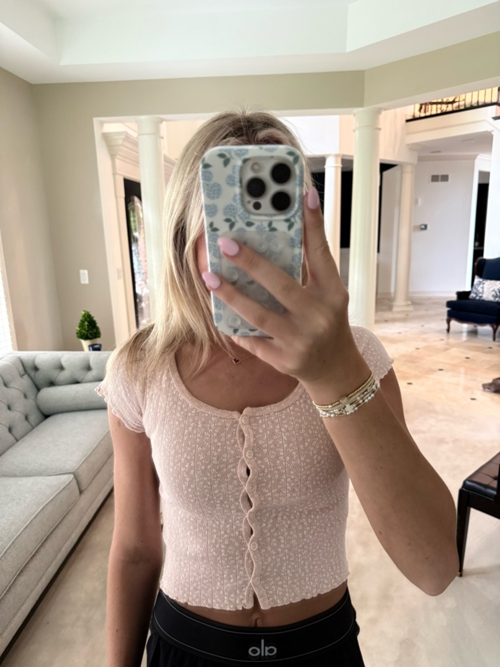brandy zella top in pink